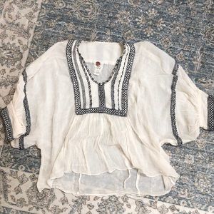 Free people embroidered blouse